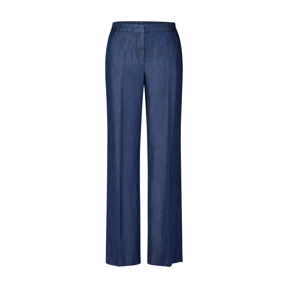 Kiltie Moderne Denim Stijl Broek Blue Dames