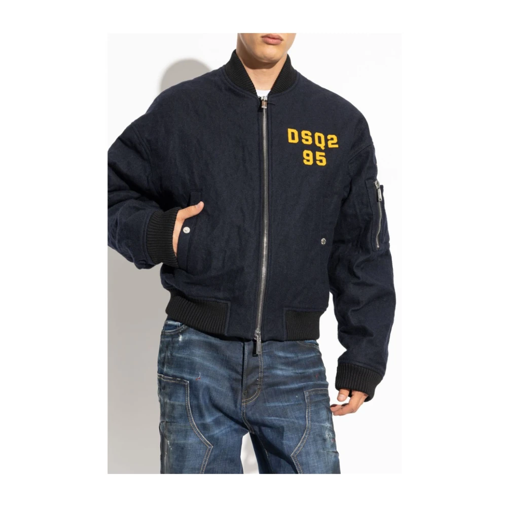 Dsquared2 Blauwe Kaban Jas voor Mannen Blue Heren