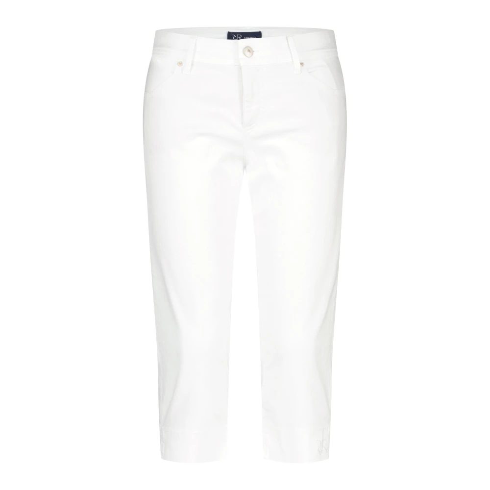 RAFFAELLO ROSSI Cropped Jeans White Dames