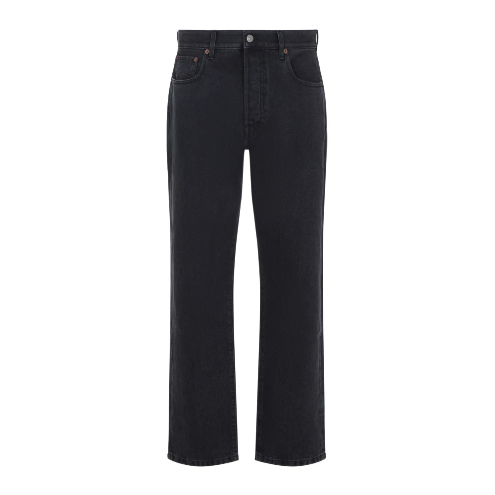 Valentino Men's Black Straight Fit Jeans, W31, Denim 5 Tasche