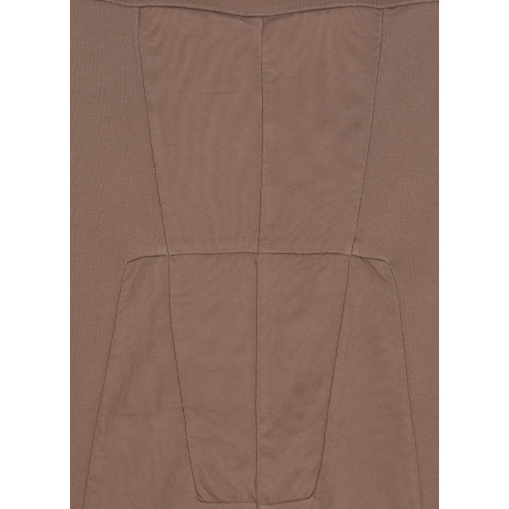 Rick Owens Katoenen T-shirt met Ronde Hals en Korte Mouwen Brown Heren