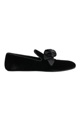 Svart Mocka Ros Slip-On Loafers