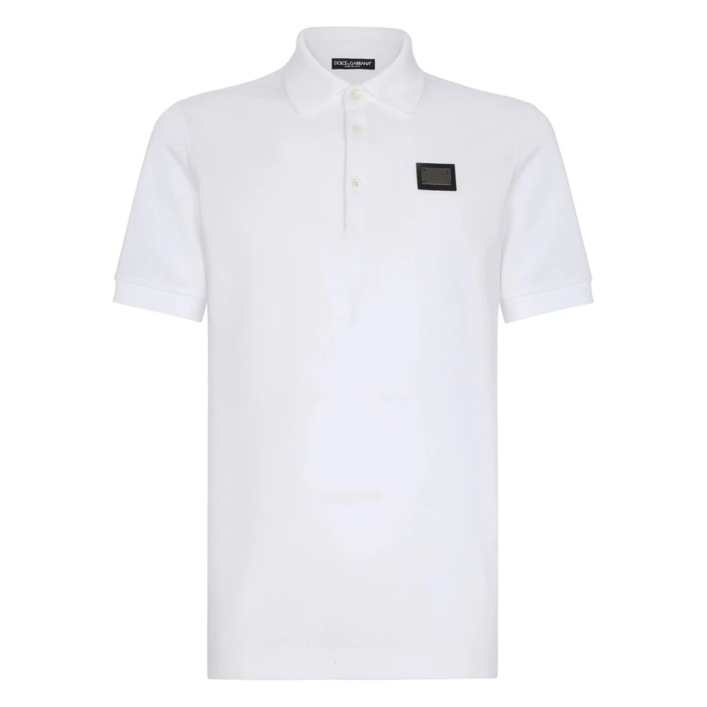 Dolce & Gabbana Witte T-shirts en Polos White Heren