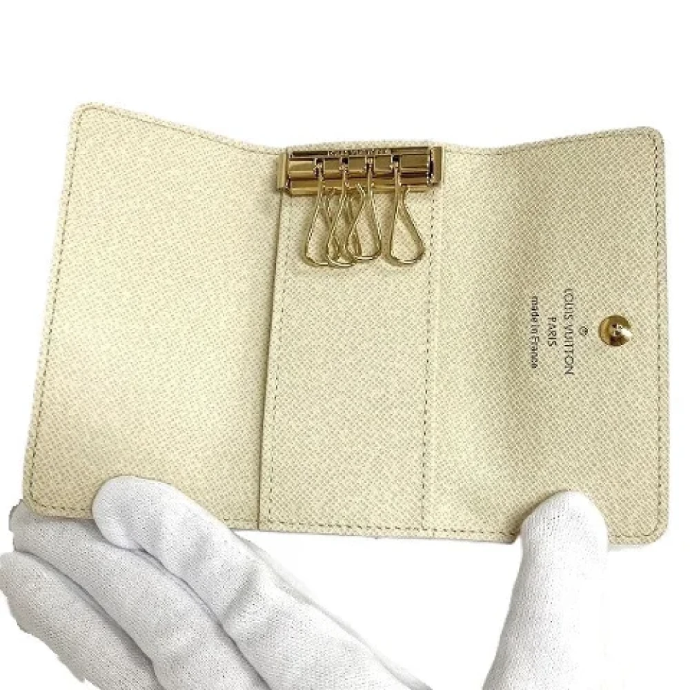Louis Vuitton Vintage Pre-owned Canvas key-holders Beige Dames
