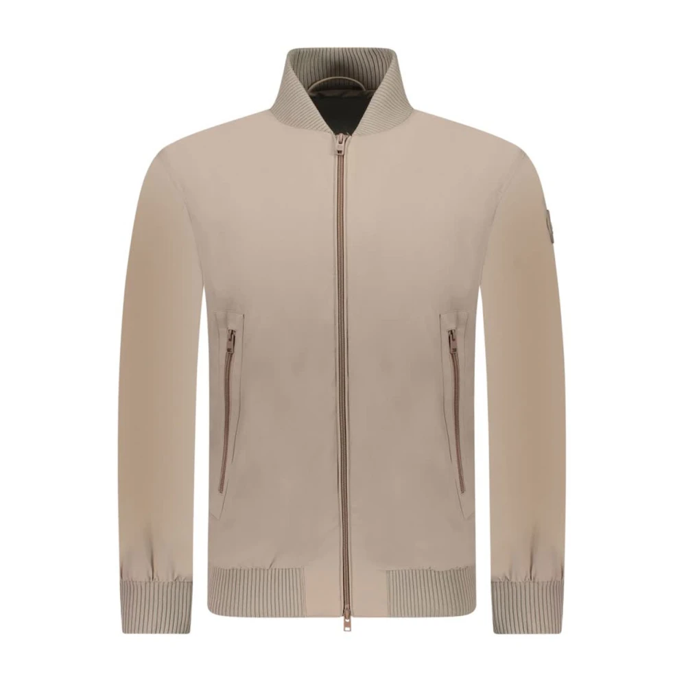 Woolrich Rope Stretch Bomber Jas Beige Heren