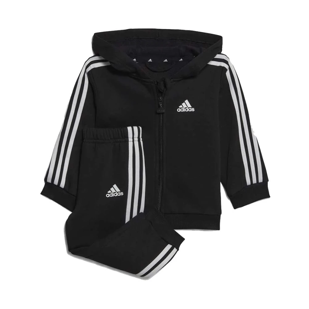 Adidas Barn Essentials Hooded Jogger Set Svart Black, Unisex