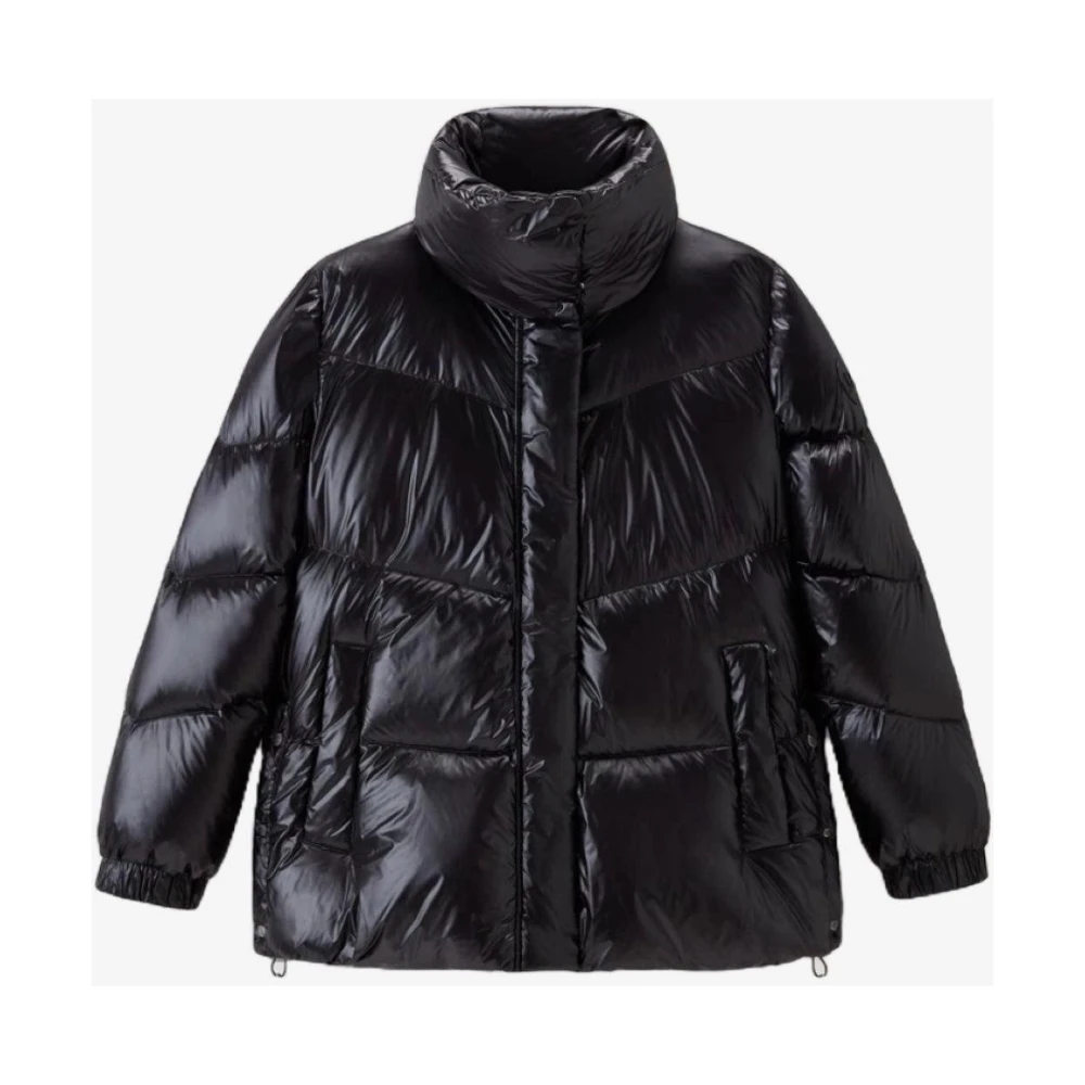 Woolrich Svart Pufferjacka för Kvinnor Black, Dam