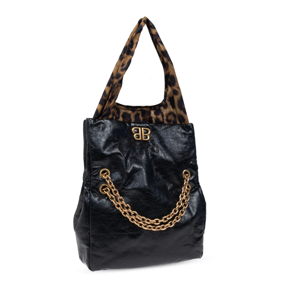 Balenciaga Monaco Small Chain Schoudertas Black Dames
