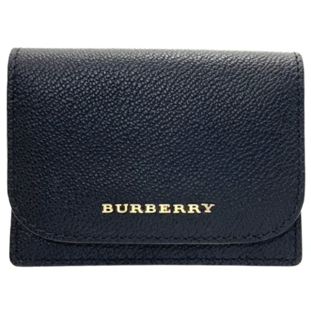 Burberry Vintage Pre-owned Leather wallets Black Dames