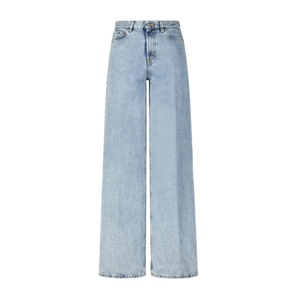 Totême Women's Blue Wide Jeans, W25 L34, Italian Wide-Leg Jeans