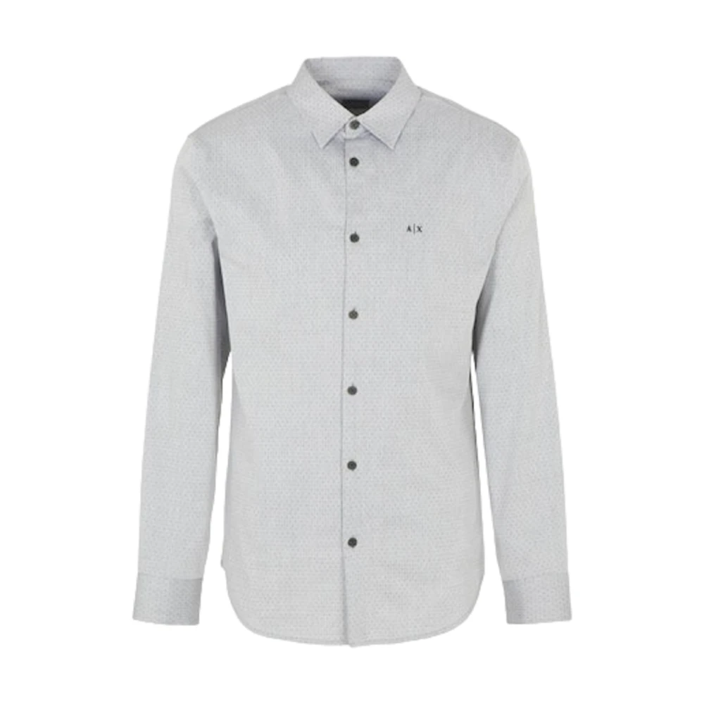 Armani Exchange Hombre Gris Camisas, Talla: S