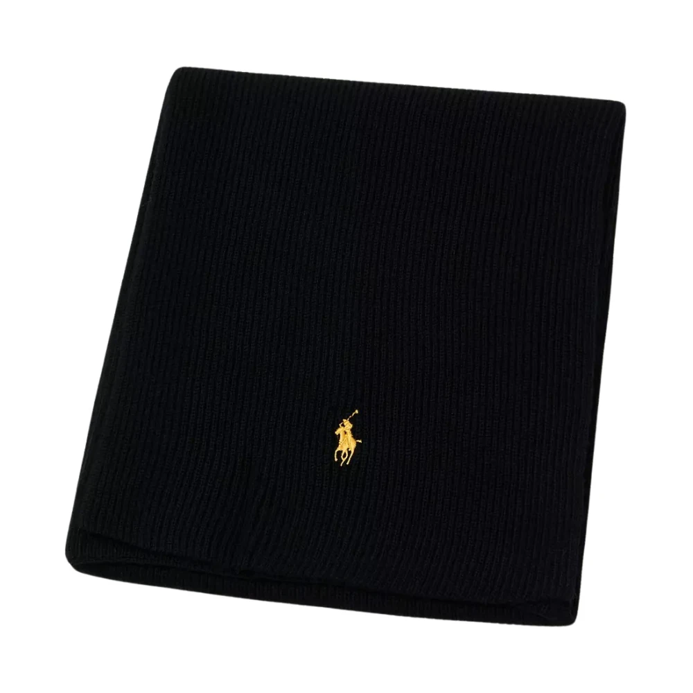 Ralph Lauren Gebreide Sjaal met Logo Black Unisex
