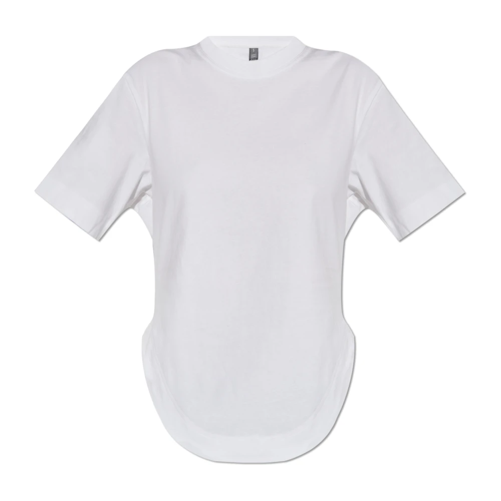 adidas by stella mccartney T-shirt met bedrukt logo White Dames