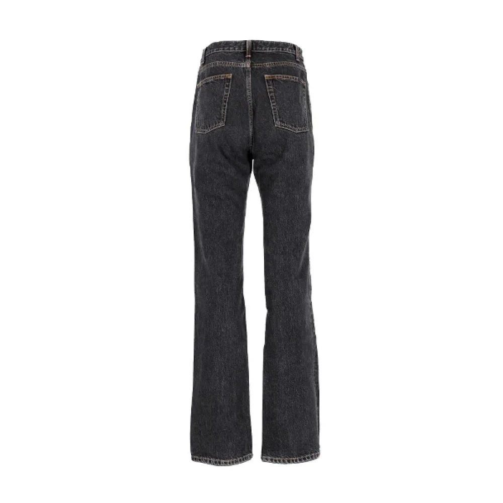 Yves Saint Laurent Vintage Pre-owned Cotton jeans Black Dames