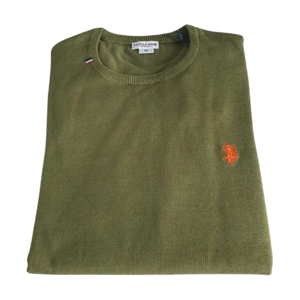 U.s. Polo Assn. Herren Grün Rundhals-Strickware