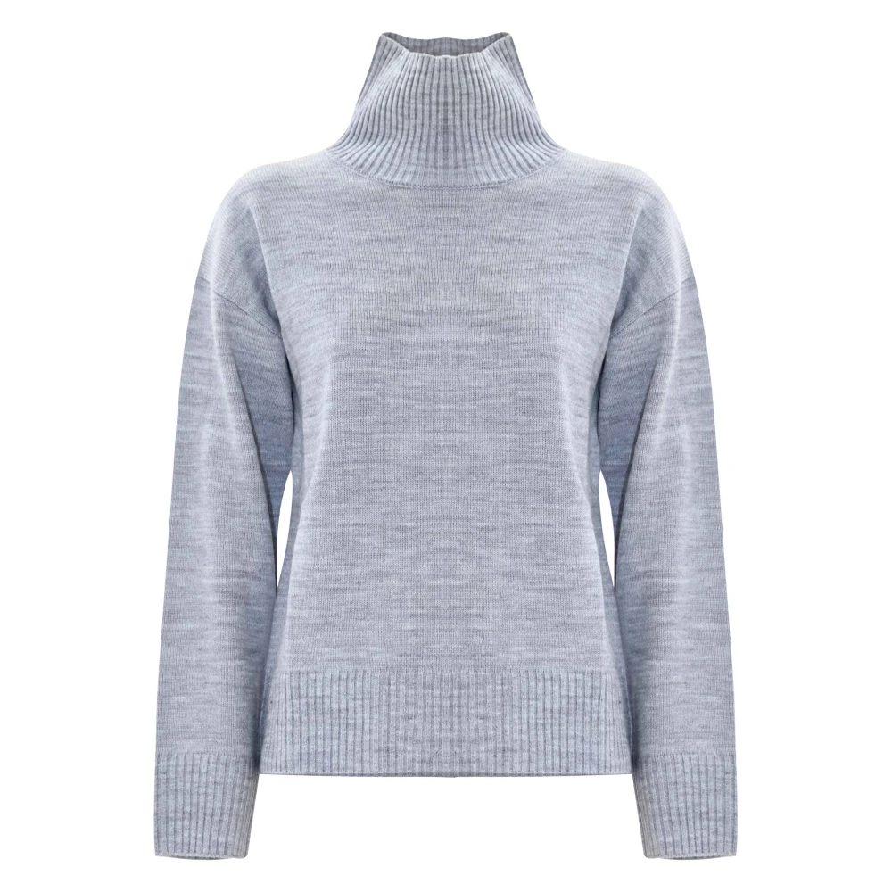 Kocca Women's Gray Marleen Jumper - Turtlenecks - Xl - Knitwear
