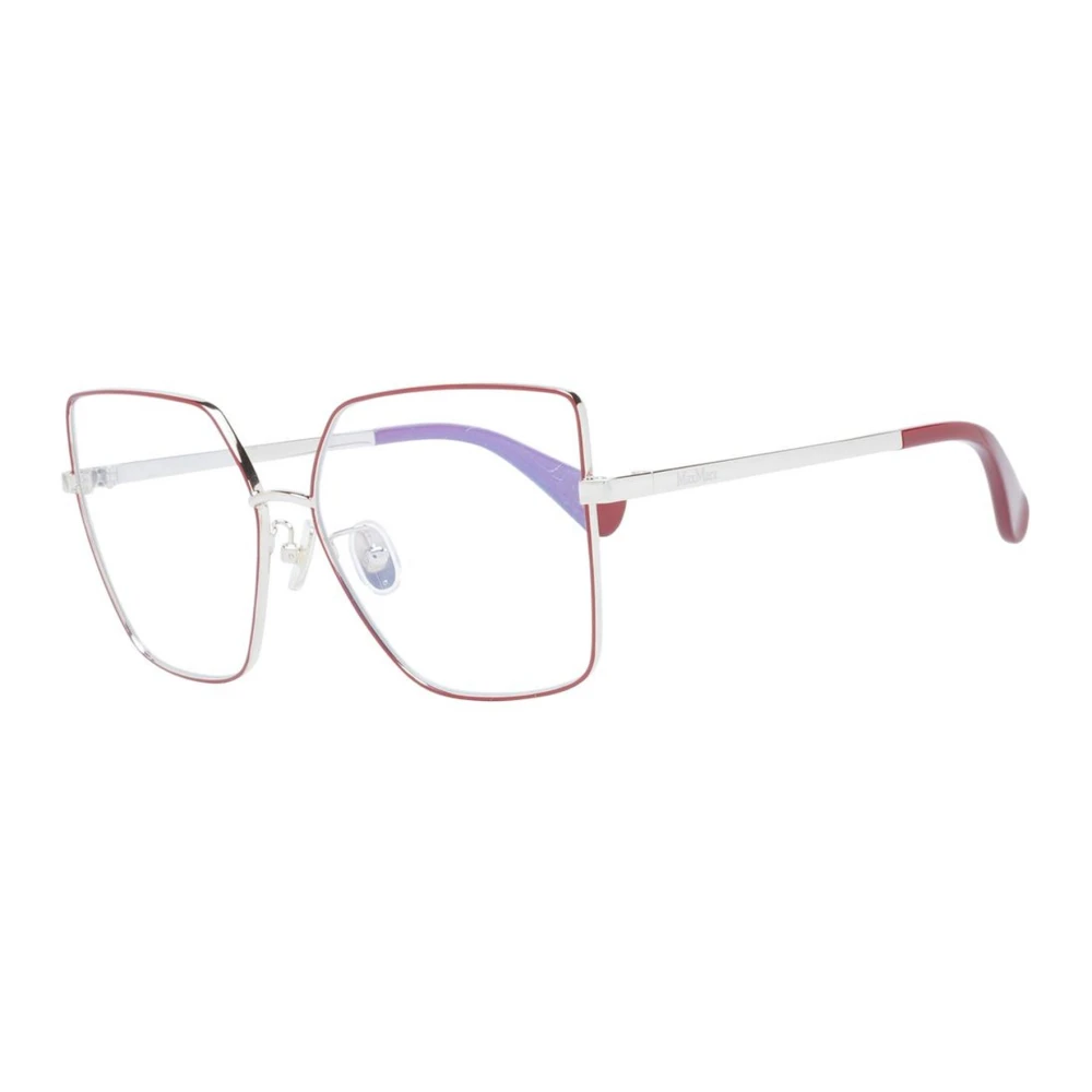 Max Mara Vierkante Blauwfilter Brilmonturen Red Dames