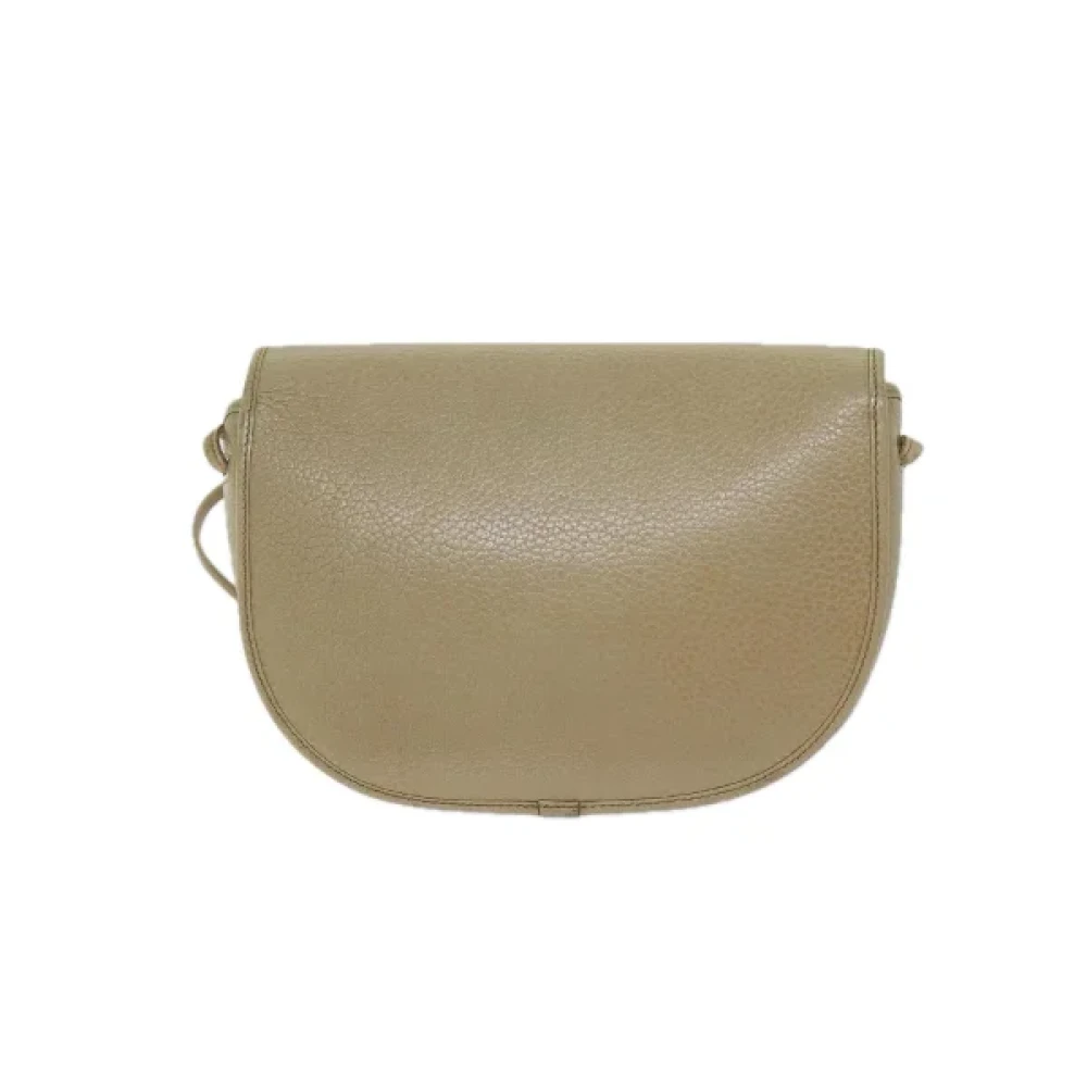 Dior Vintage Pre-owned Leather dior-bags Beige Dames