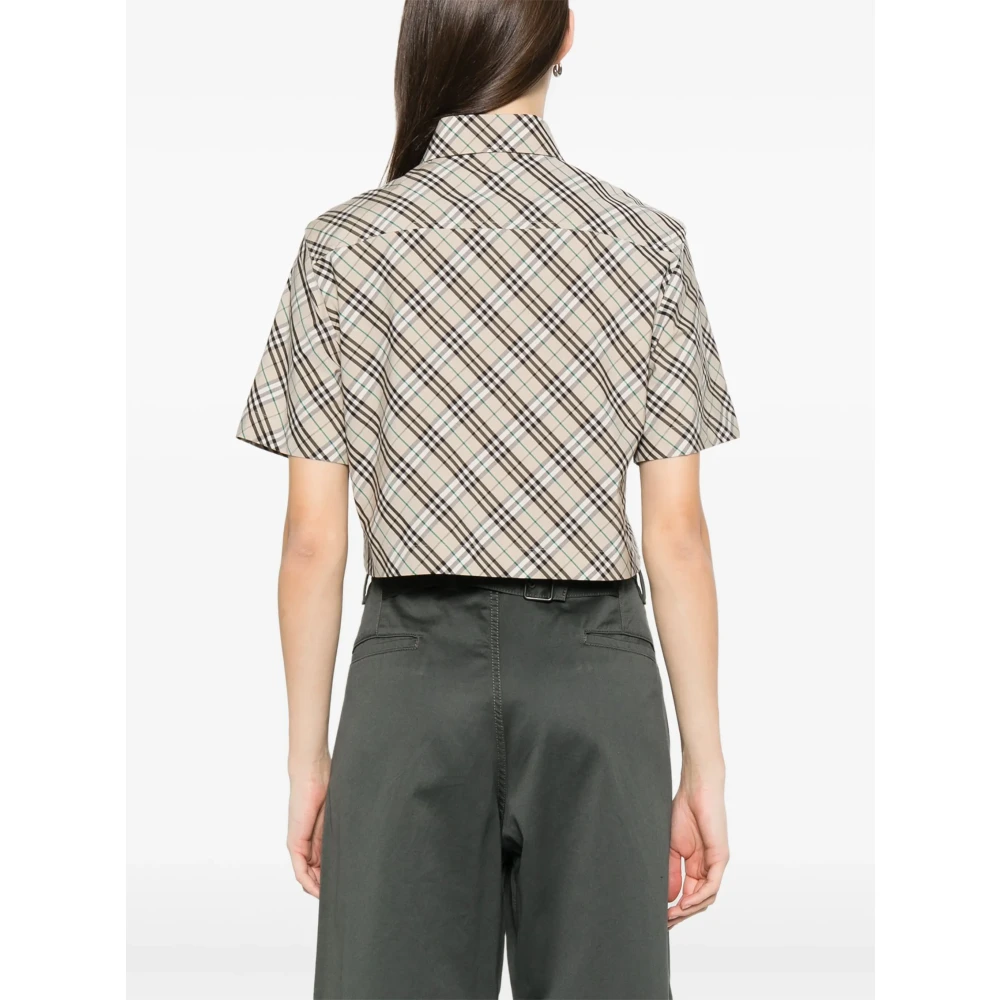 Burberry Grijze Shirt met Knoopsluiting Gray Dames