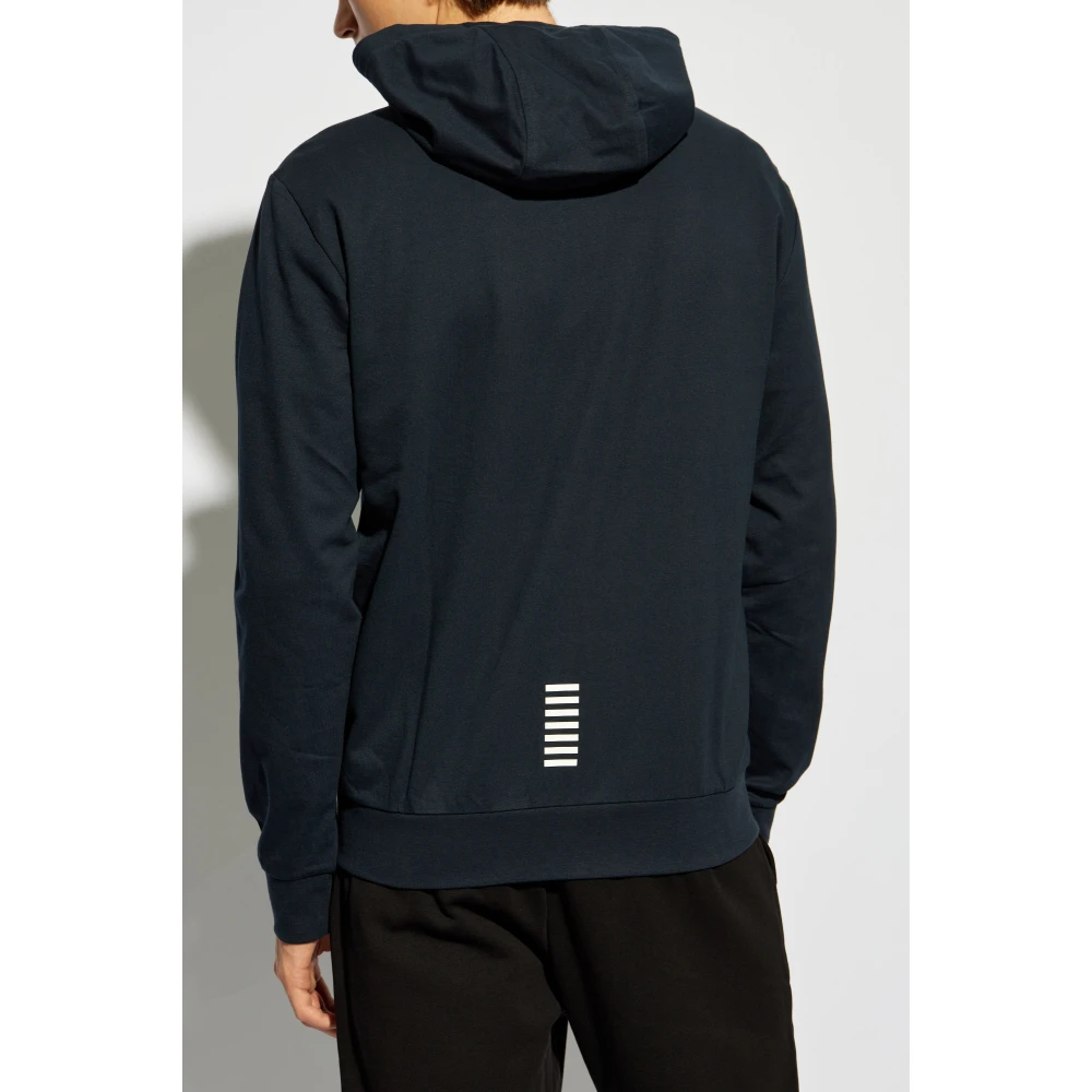 Emporio Armani EA7 Zip-up Sweatshirt Blue Heren