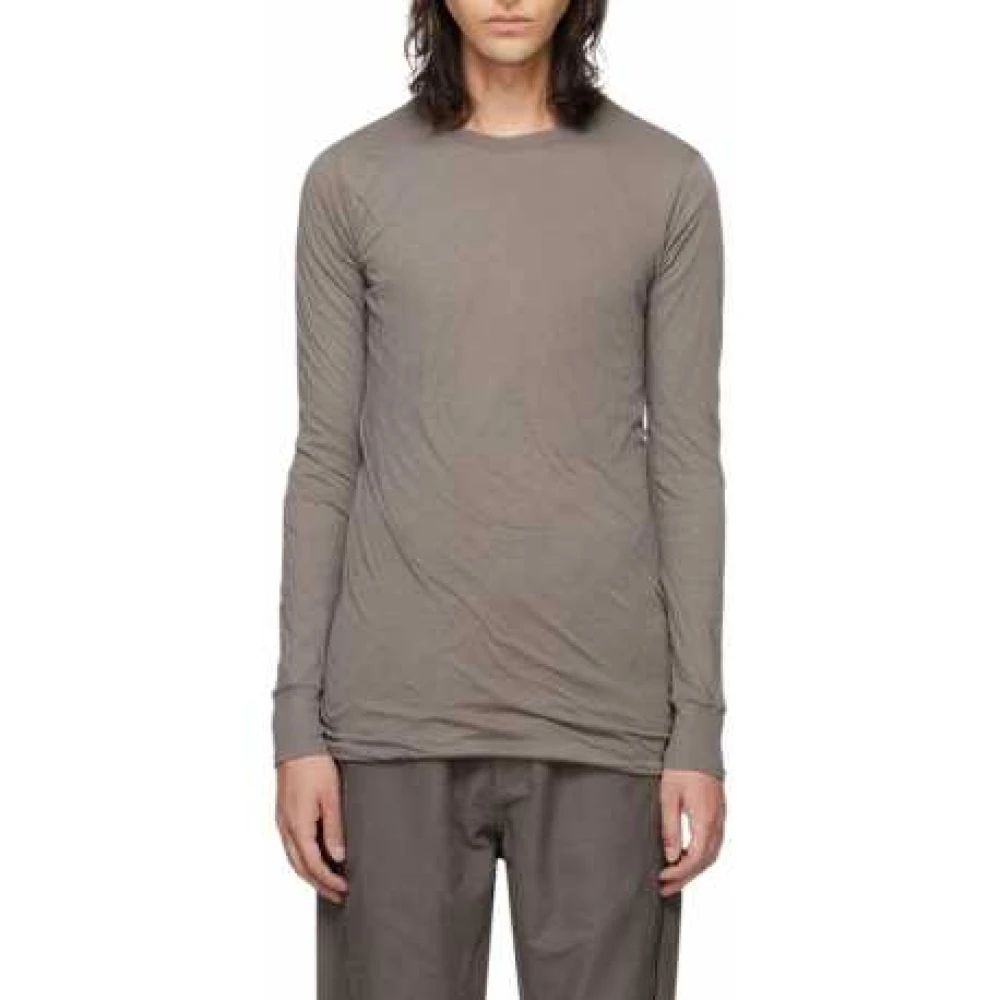 Rick Owens Double Long Sleeve T-shirt Dust Brown Heren