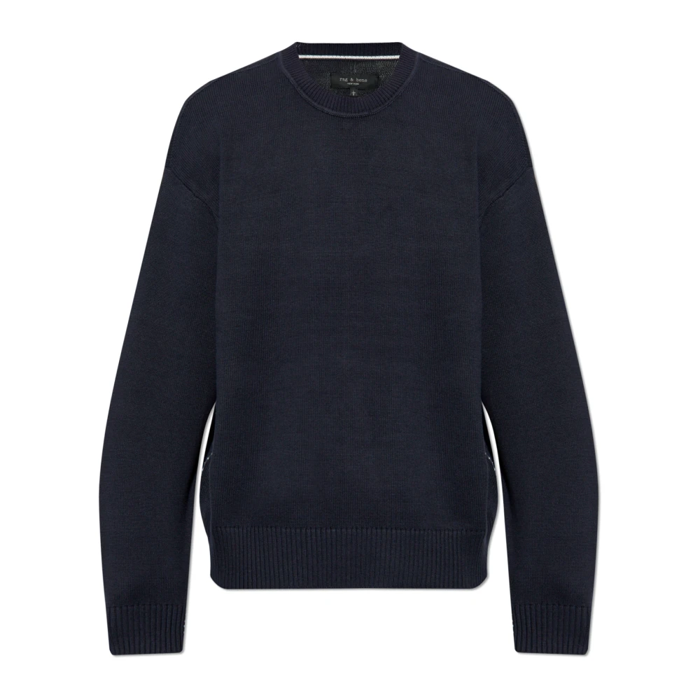 Rag & Bone Sweater Clarkson Blue Heren