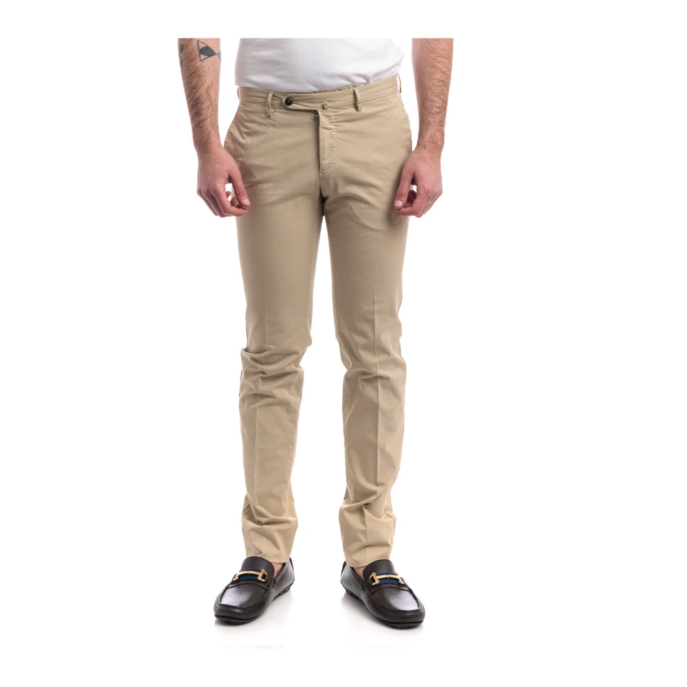 Pt Torino Uomo Beige - Pantaloni Slim Fit - Trousers - L