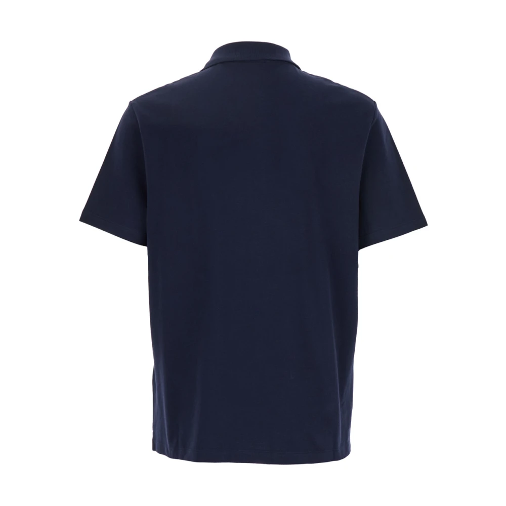 A.p.c. Blauw Poloshirt met Logo Borduursel Blue Heren
