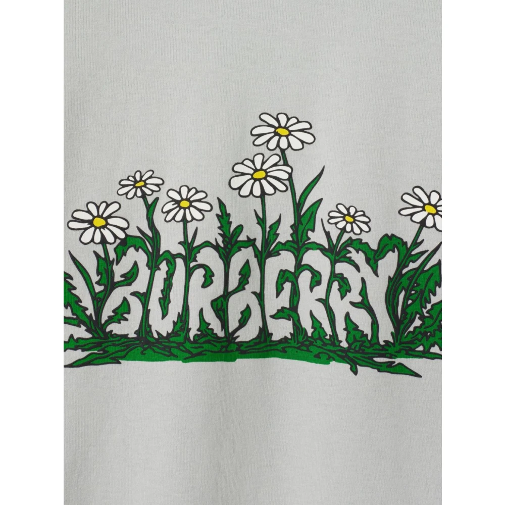 Burberry Grijze T-shirts en Polos met Print Gray Heren