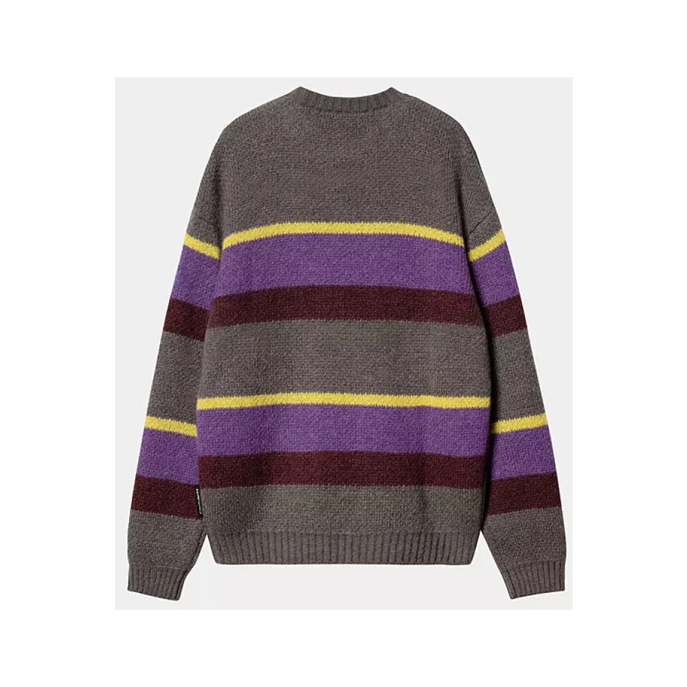 Carhartt WIP Gestreepte Gebreide Trui Aura Multicolor Heren