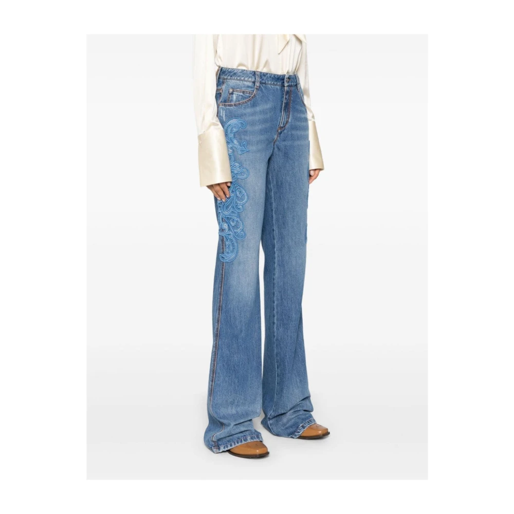 Ermanno Scervino Katoenen Casual Broek Blue Dames