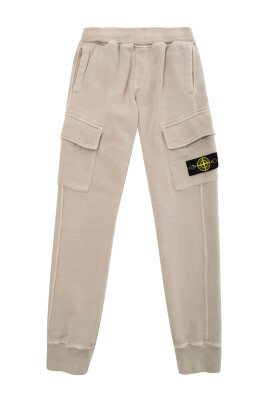 pantalon-en-coton-gris-avec-logo-amovible