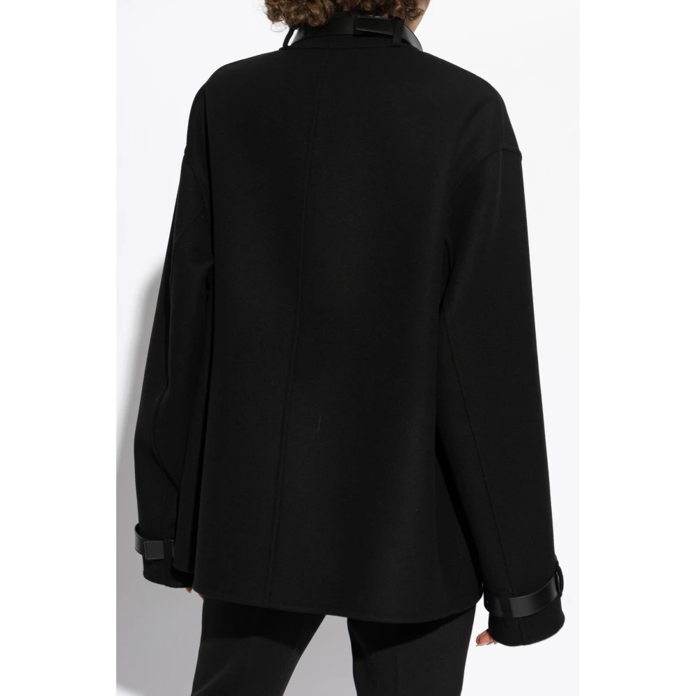 Jil Sander Wollen jas Black Dames