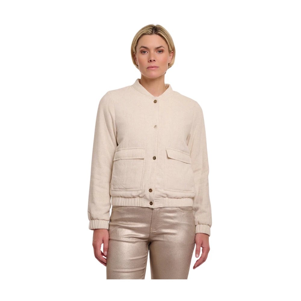 Rino&Pelle Gewatteerd kort jack Funfun Beige Dames