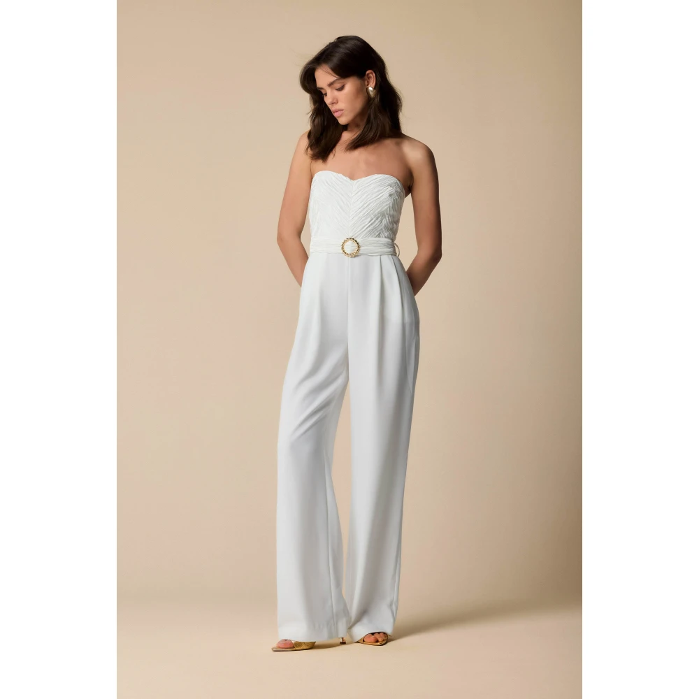 Kocca Stijlvolle Jumpsuits voor Vrouwen White Dames