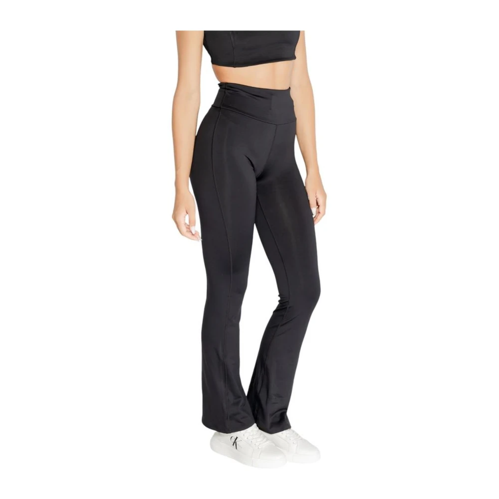 Calvin Klein Zwarte Elastaanmix Damesbroek Black Dames