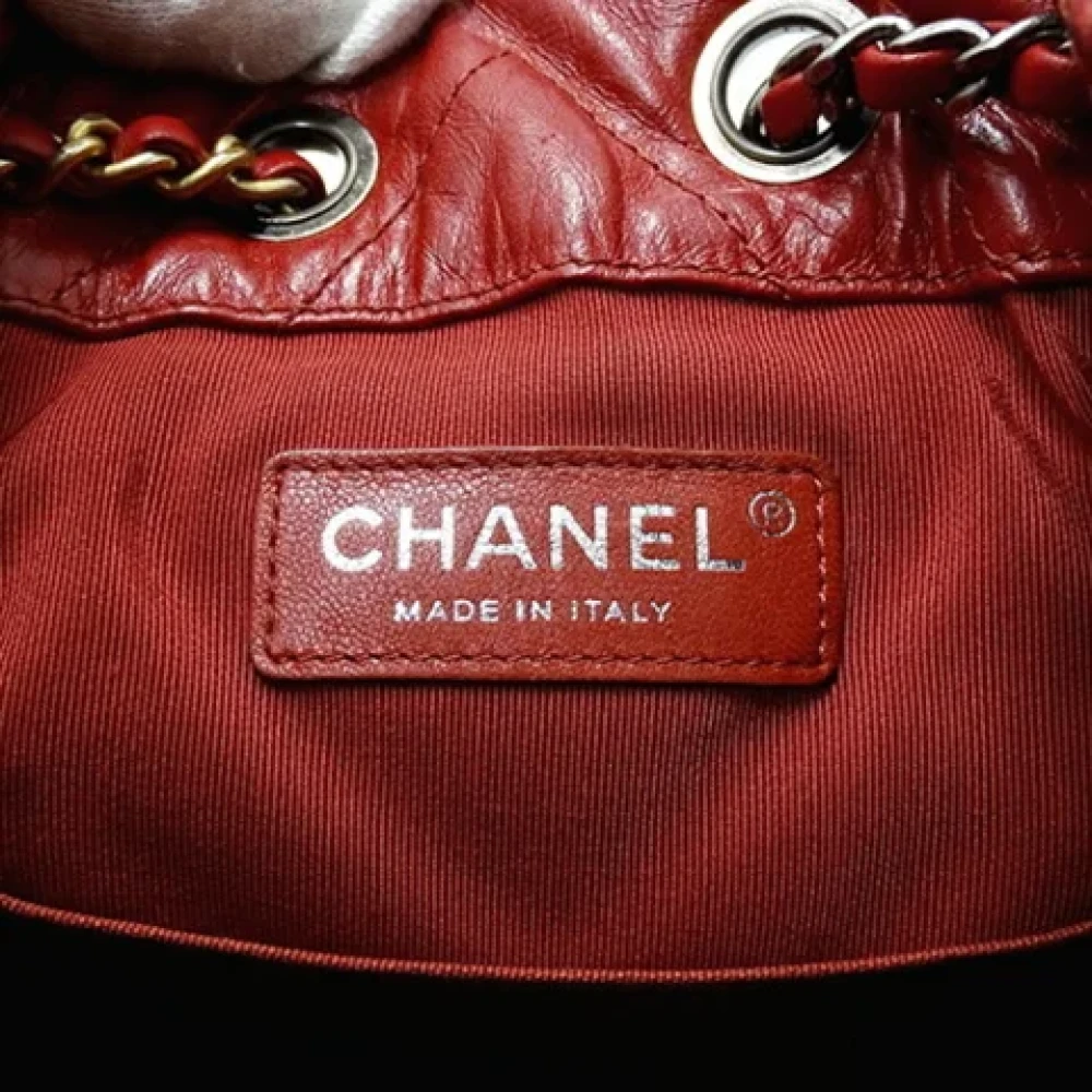 Chanel Vintage Pre-owned Fabric shoulder-bags Red Dames