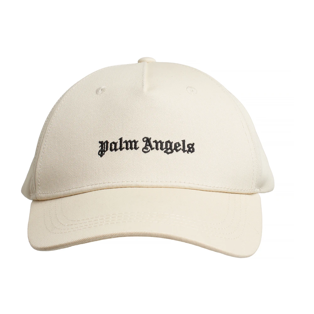 Palm Angels Women's White Hats & Caps, One Size, Classic Logo Baseball Cap