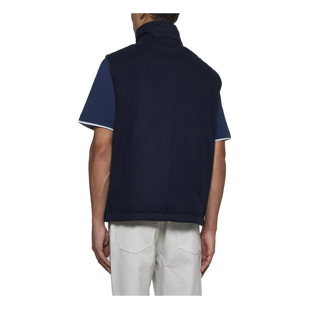 BRUNELLO CUCINELLI Blauwe Jassen voor Mannen Blue Heren