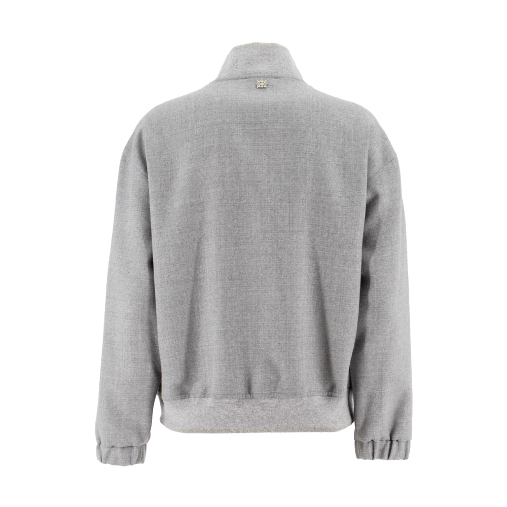 Panicale Iconische Bomberjack met Precieuze Details Blue Dames