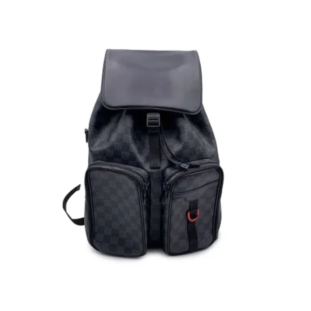 Louis Vuitton Vintage Pre-owned Canvas backpacks Black Dames