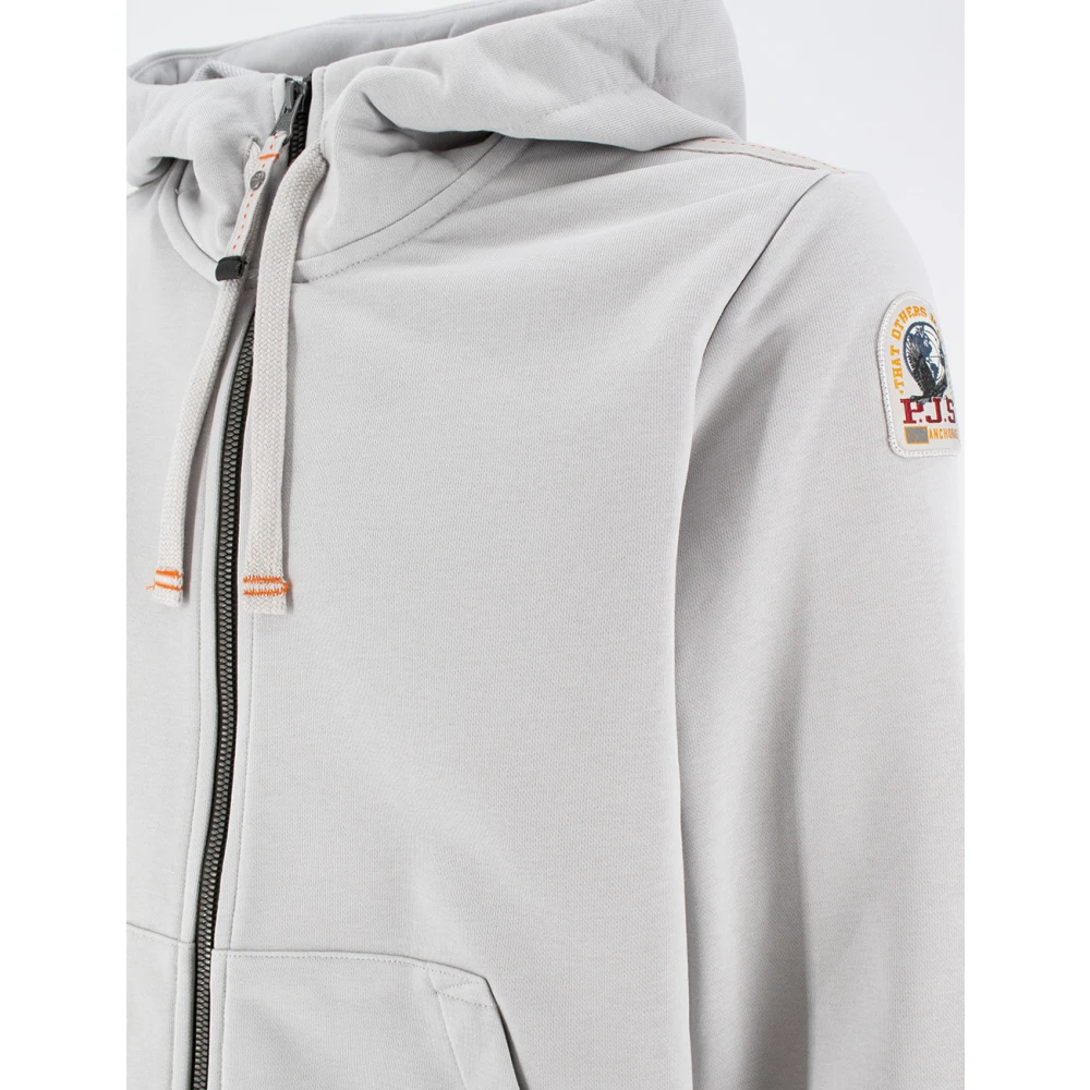 Parajumpers Sportieve Full-Zip Hoodie met Zakken Gray Heren