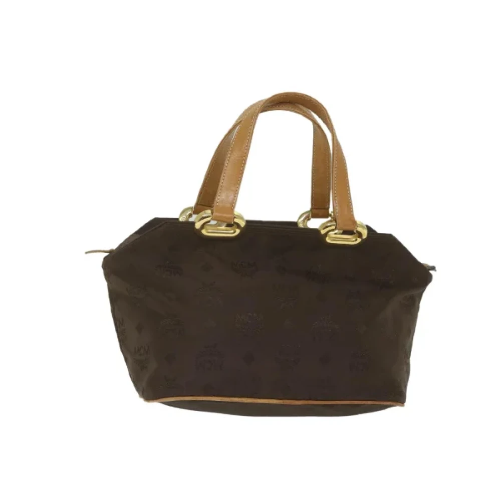 MCM Pre-owned Nylon handbags Brown Dames