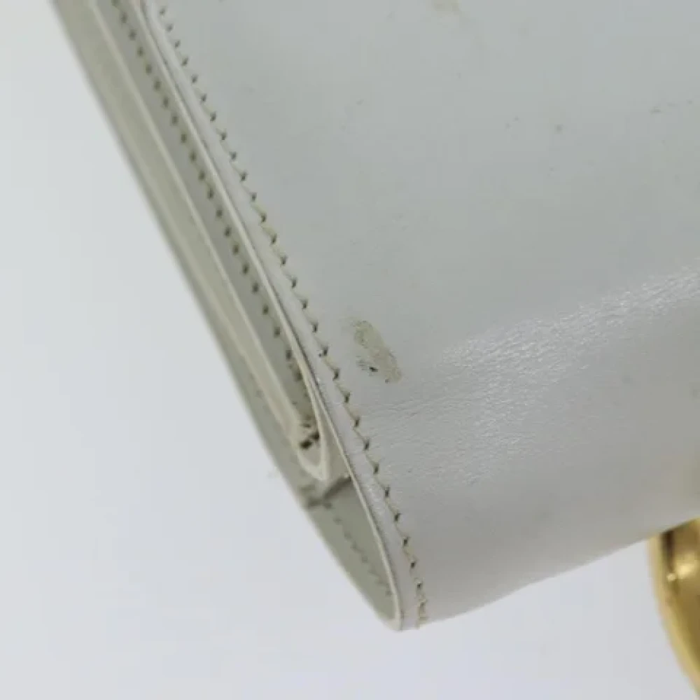 Celine Vintage Pre-owned Leather handbags White Dames