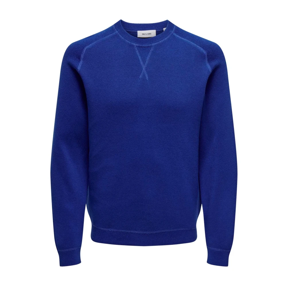 Only & Sons Heren Crew Neck Sweater Blue Heren