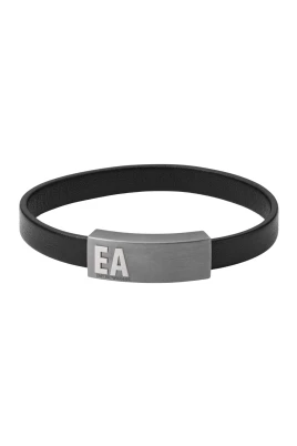 Essential Svart Läderarmband