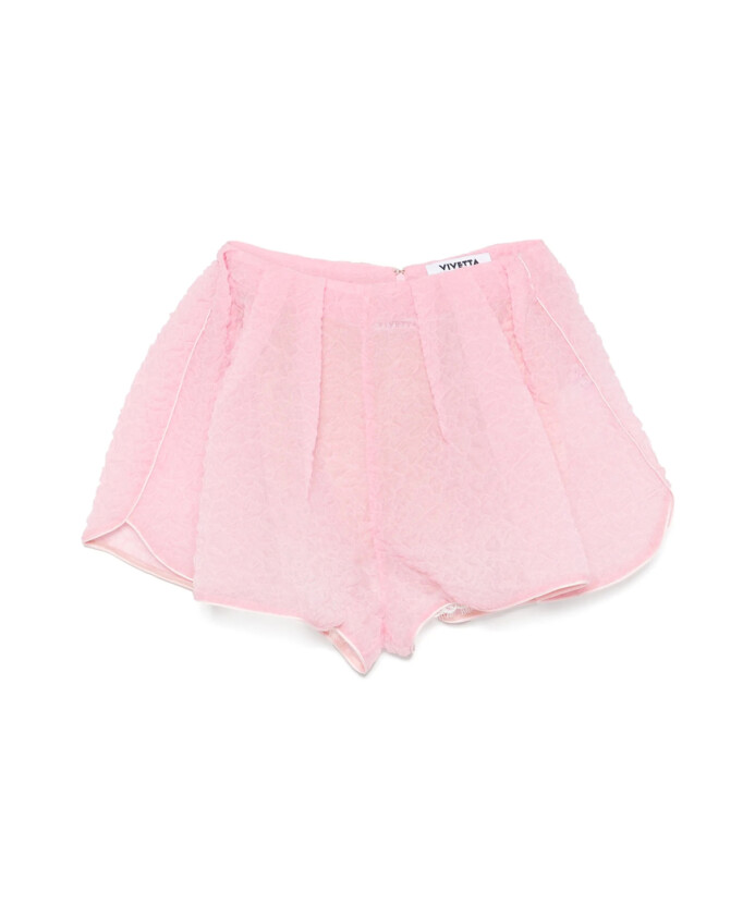 light-pink-pleated-short-skirt