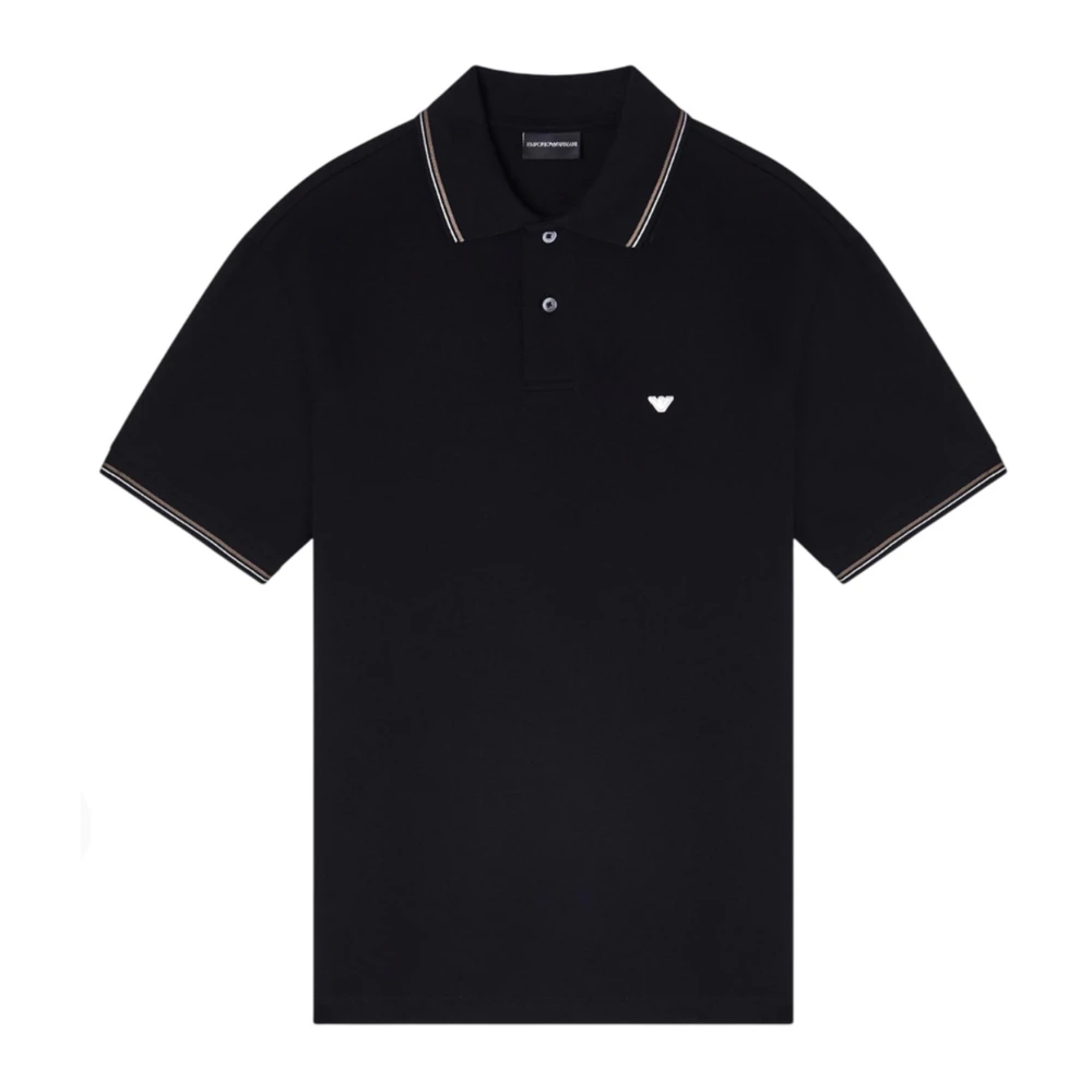 Emporio Armani Hombre Negro Camisetas, Talla: M