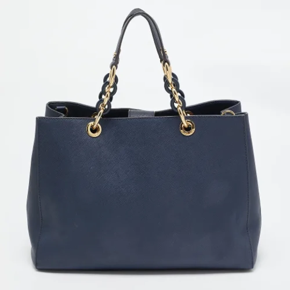 Michael Kors Pre-owned Leather totes Blue Dames