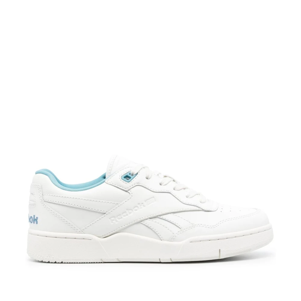 Reebok Blåa BB 4000 II Logo-Debossed Sneakers White, Herr